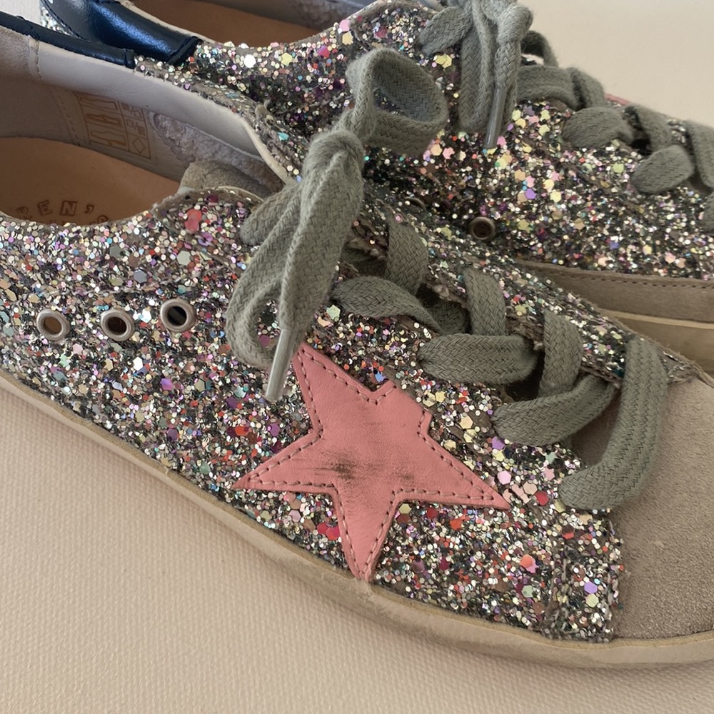 Like NEW 💖 Golden Goose glitter 💖 ✨ Pink 🌟 Size 34